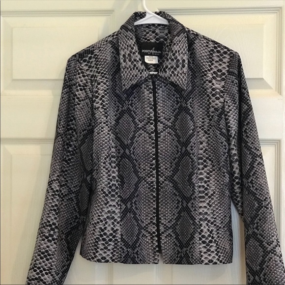 POSITIVE ATTITUDE snakeskin pattern jacket - Picture 3 of 6